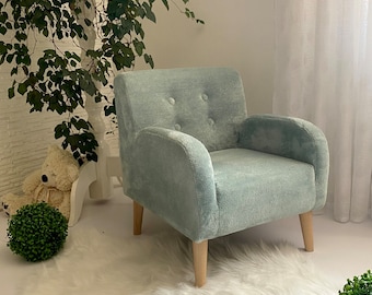 Children's mint green armchair