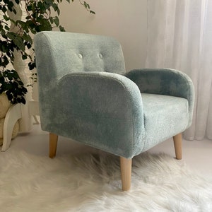 Fauteuil enfant vert menthe image 2