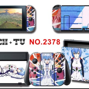 Nintendo Switch Console Joy-Con OLED Skin Sticker Cover Protector Multi Evangelion