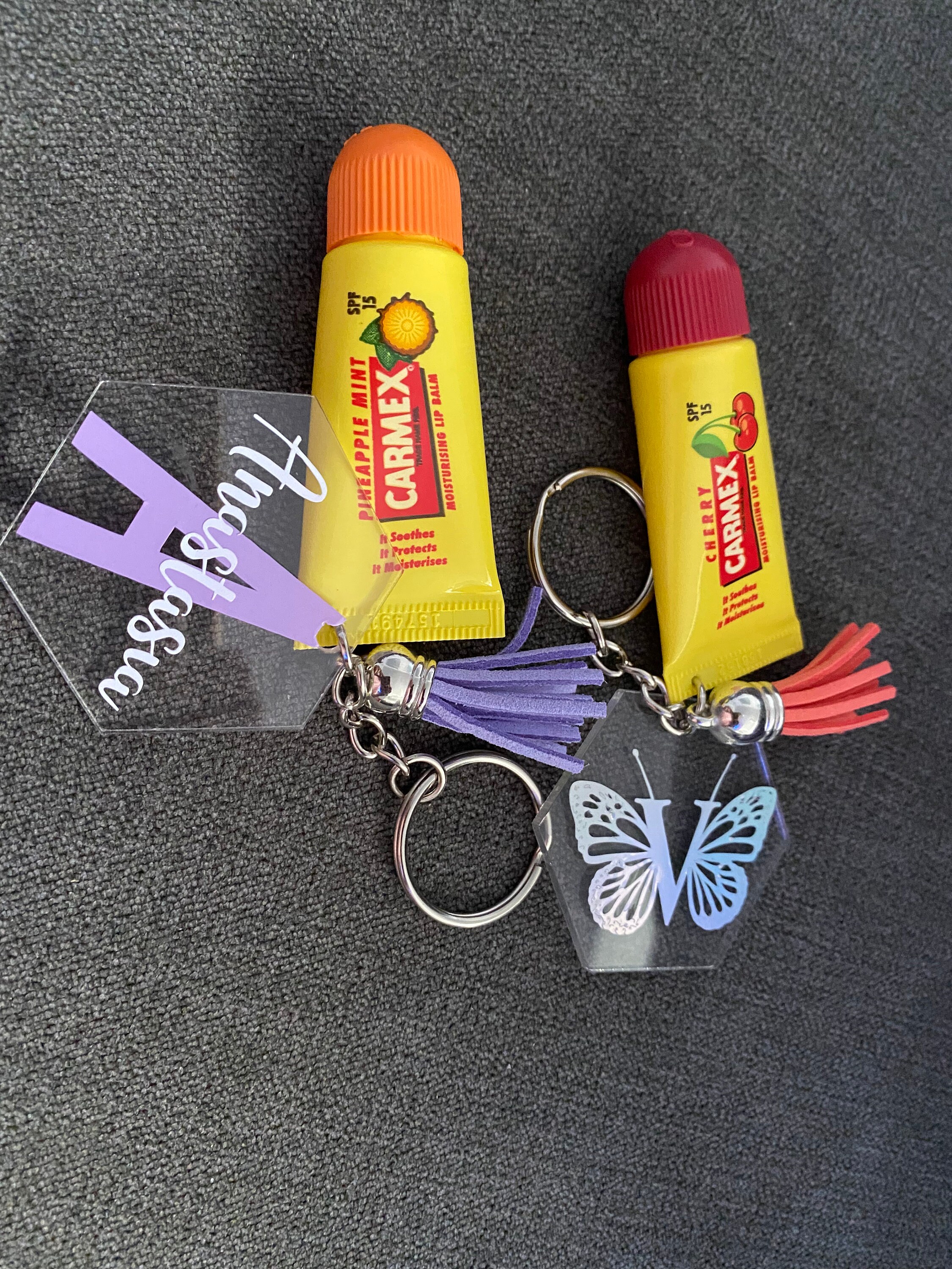 Carmex lip deals balm keychain