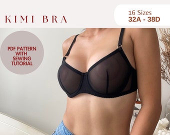 W&W Superstar Bra Digital Downloadable PDF Sewing Pattern XXS 5XL