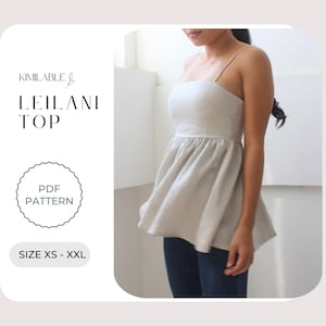 Leilani Top Sewing Pattern PDF Easy Sewing Pattern