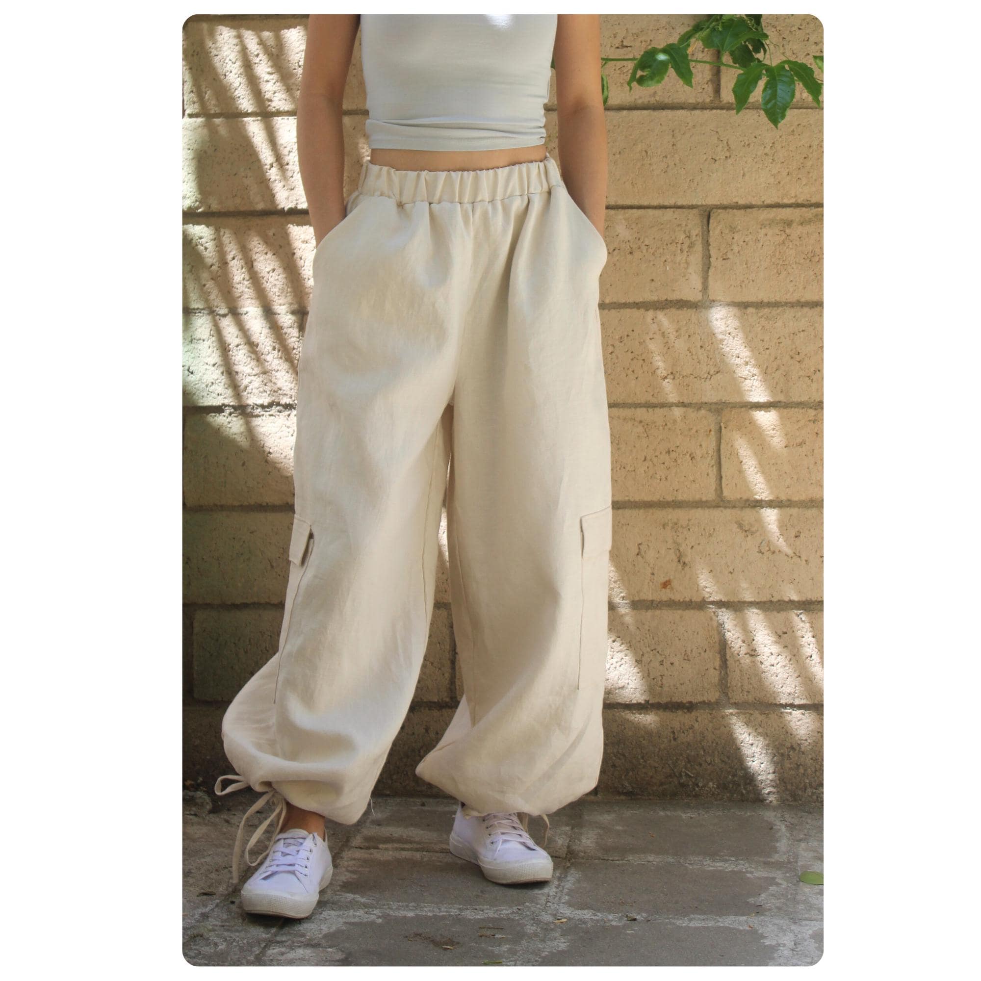 Kai Pants Sewing Pattern - Easy PDF Pattern - Wide Leg Pants