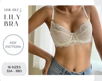 Lace Corset Pattern Sewing, Lingerie Pattern Pdf, Size 32-38