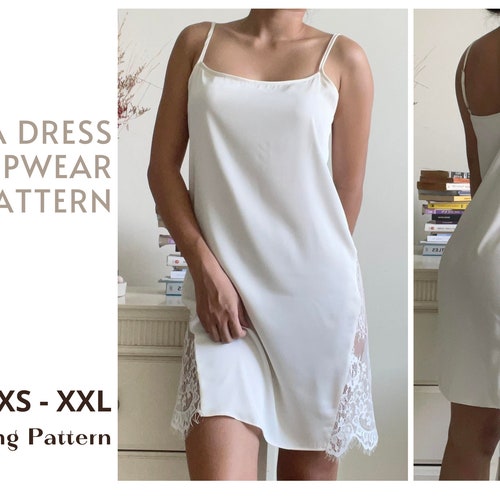 Layla Dress Sleepwear Pattern Silk Slip Dress Pattern Etsy