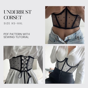 Corset Belt Pattern Sewing Pattern Corset Pattern PDF Digital