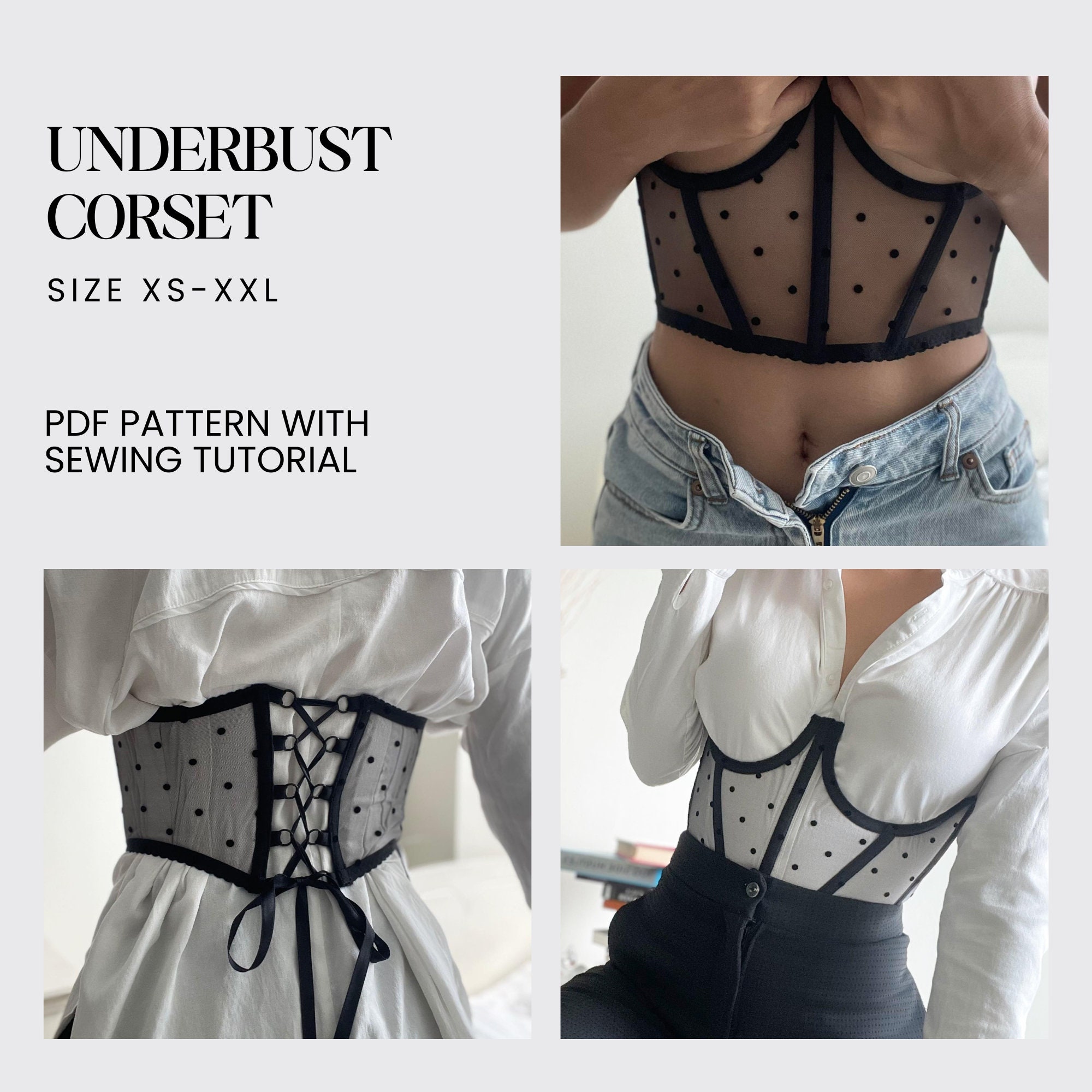 UNDERBUST CORSET, Cutting & Stitching