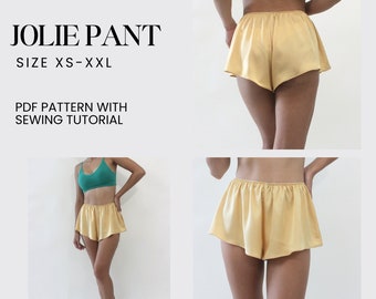 Jolie Pants , Lingerie Sewing Pattern, pdf sewing pattern xs-xxl