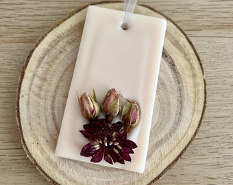 Soy Wax Scented Sachet, Dried Flowers, Natural Air Freshener