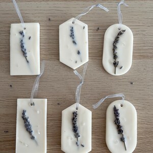 Lavender wax sachets, set of 6