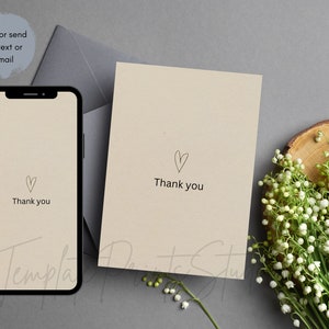 Electronic Thank You Birthday, Thanks Digital Card, Editable Thank you mobile phone, Thank You Template SMS, E mail, Card, Story