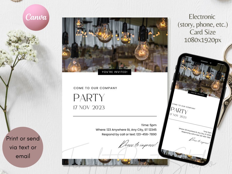 EDITABLE Company Party Invitation Client Appreciation Party - Etsy