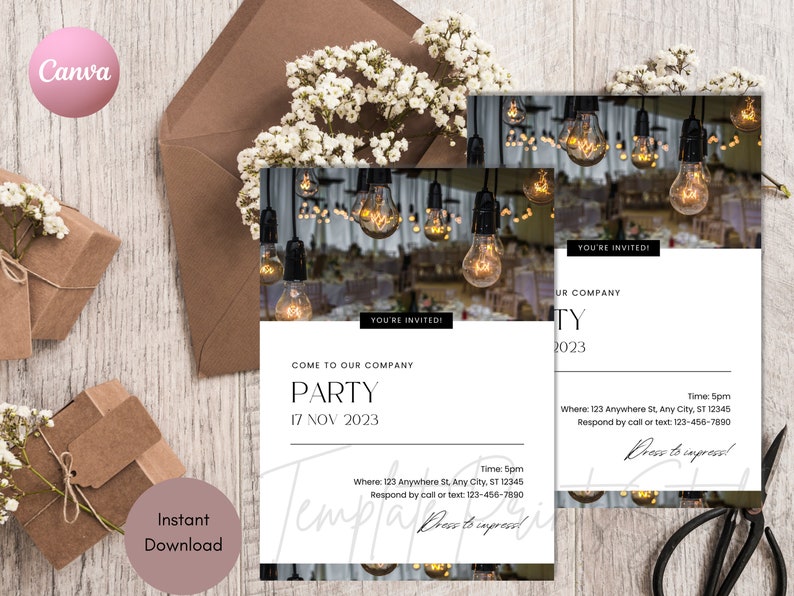 EDITABLE Company Party Invitation Client Appreciation Party - Etsy