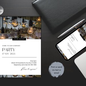 EDITABLE Company Party Invitation, Client Appreciation Party Invitation, Realtor Appreciation Party Invitation