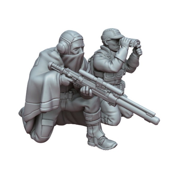 Insurgent Sniper Team - Skullforge Studios - Multiverse - A Distant Outpost  - 2 minis