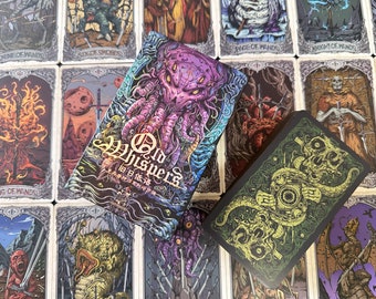 Cthulhu Myth Tarot，Eldritch Tarot，Cthulhu Tarot 78+2 oracle card，Tarot cards suitable for collection and reading