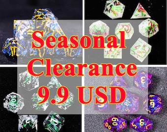 Mystery DnD Resin Dice Set for magic the gathering, Blind box dnd gifts, Galaxy Dungeons and Dragons Dice Set for Gifts, Mystery Dice Set