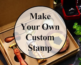 Kit de tampons à cire personnalisés avec logo ou initiales, kit de tampons à cire avec fondoir, ensemble de tampons à cire pour initiales de mariage