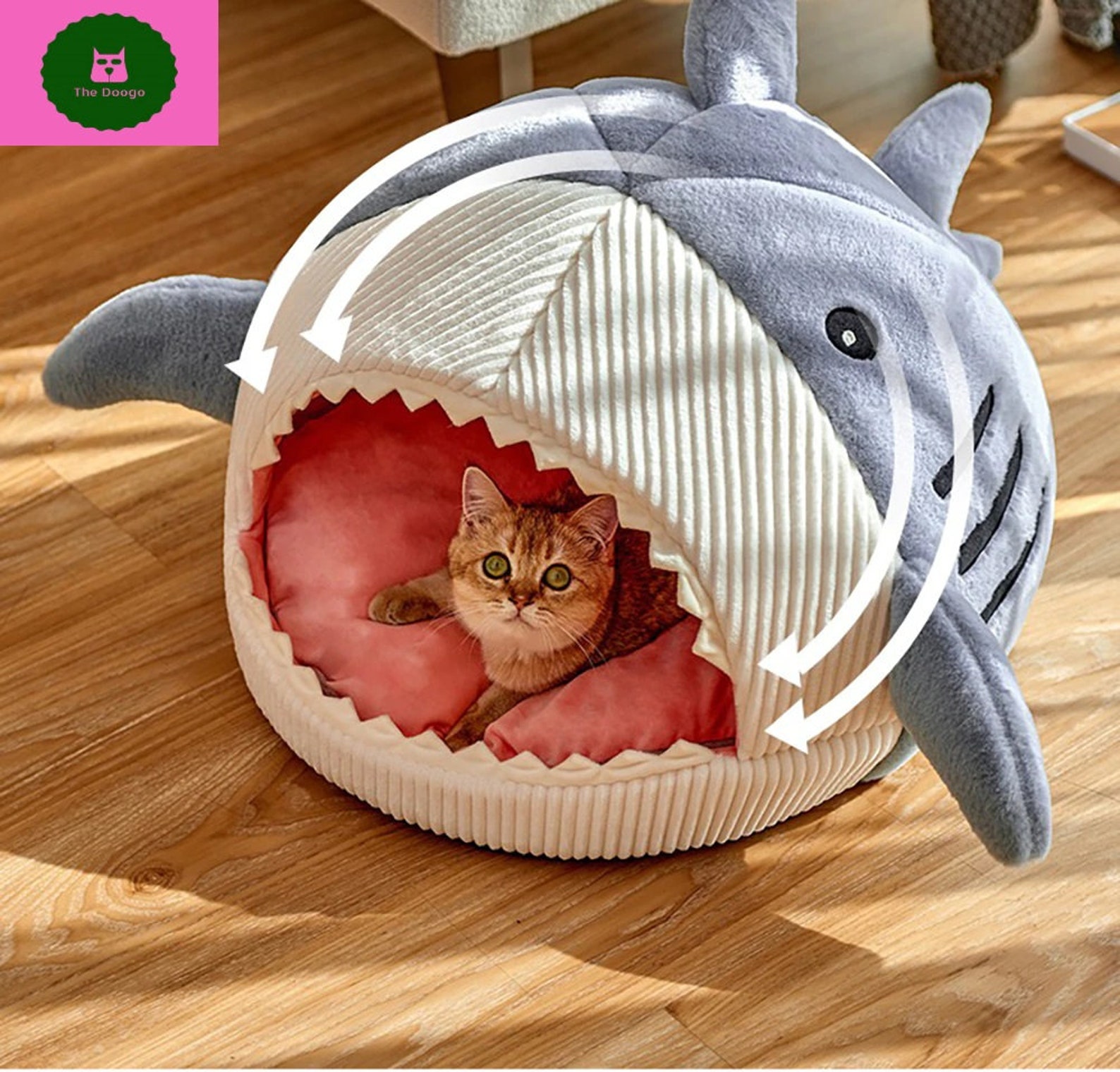 Enclosed Warm Cat Bed for Portable Pet Beds Sweet Kittens Etsy