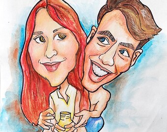 Couple Caricature Etsy Australia Couple Caricature Etsy Australia