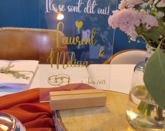 Centre de table personnalisés pour mariage