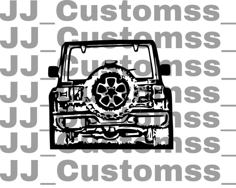 Jeep Wrangler JL JLU SVG | Etsy