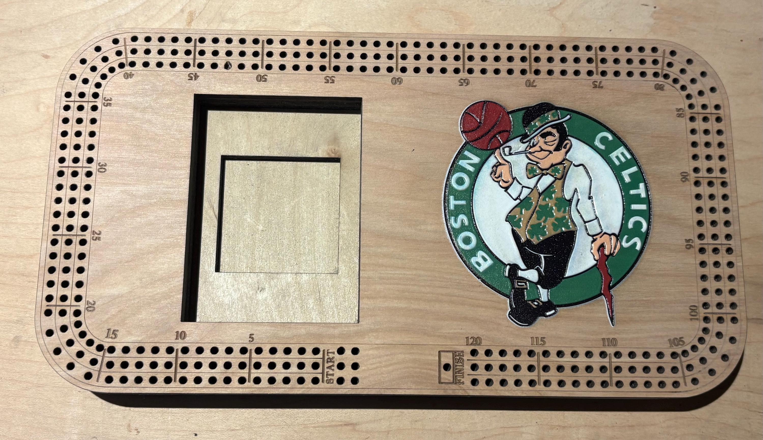 Cribbage Board With Any Logo or Image - Etsy