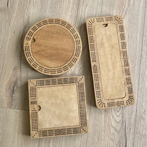 Planche de cribbage faite sur mesure n'importe quelle forme entièrement personnalisée