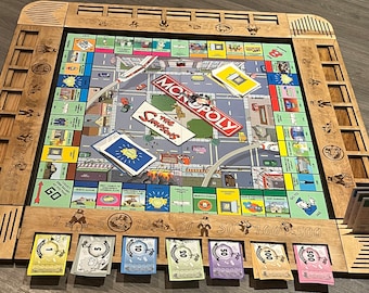 RARE, Quilting Treasures, Hasbro, Game Night, 20899-J, Monopoly Board ...