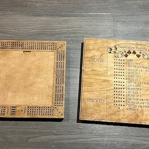 Combinatie cribbage en frustratie-rummy