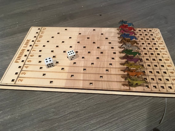 ANCIEN JEU DE TABLE FRANÇAIS c 1900 JEU MÉCANIQUE COURSE DE CHEVAUX