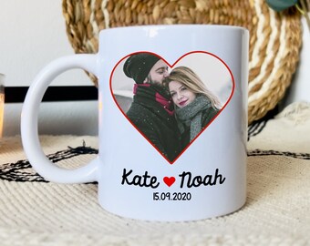 Personalized Mug with Initial and First Name for Valentine's Day Gift - Couple Gift - Lover Mugs
