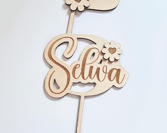 Personalized birthday cake topper - Custom happy birthday decoration - Cake topper for party - Custom cake ornament - Birthday cake decor