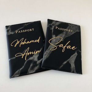 Personalized passport cover