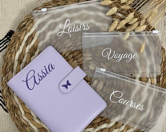 Personalized budget planner (6 pockets) for budget management, gift idea, savings 2023
