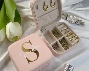 Personalized Jewelry Boxes | Jewelry Storage with Compartments | Practical for Travel, Original Gift, Travel Accessory, Case