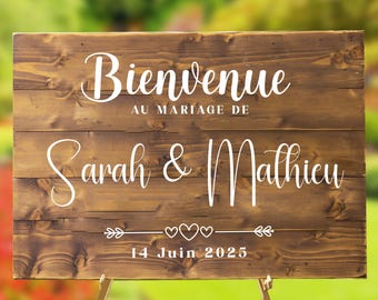 Personalized Stickers for Welcome Sign - Wedding, Birthday Decoration | Rustic Wedding Stickers | Custom Wedding Decal