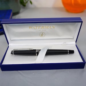 Superb Waterman MkII Expert Fountain Pen Matte Black CT - Medium - &quot;Randstad&quot;