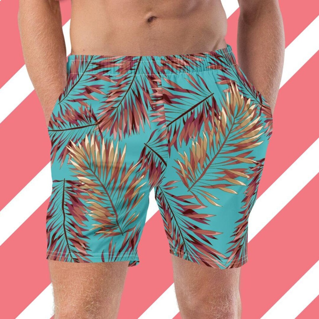 Swim Trunks Bold Look Swimtrunks for Boyfriend Trunks for Pool Etsy