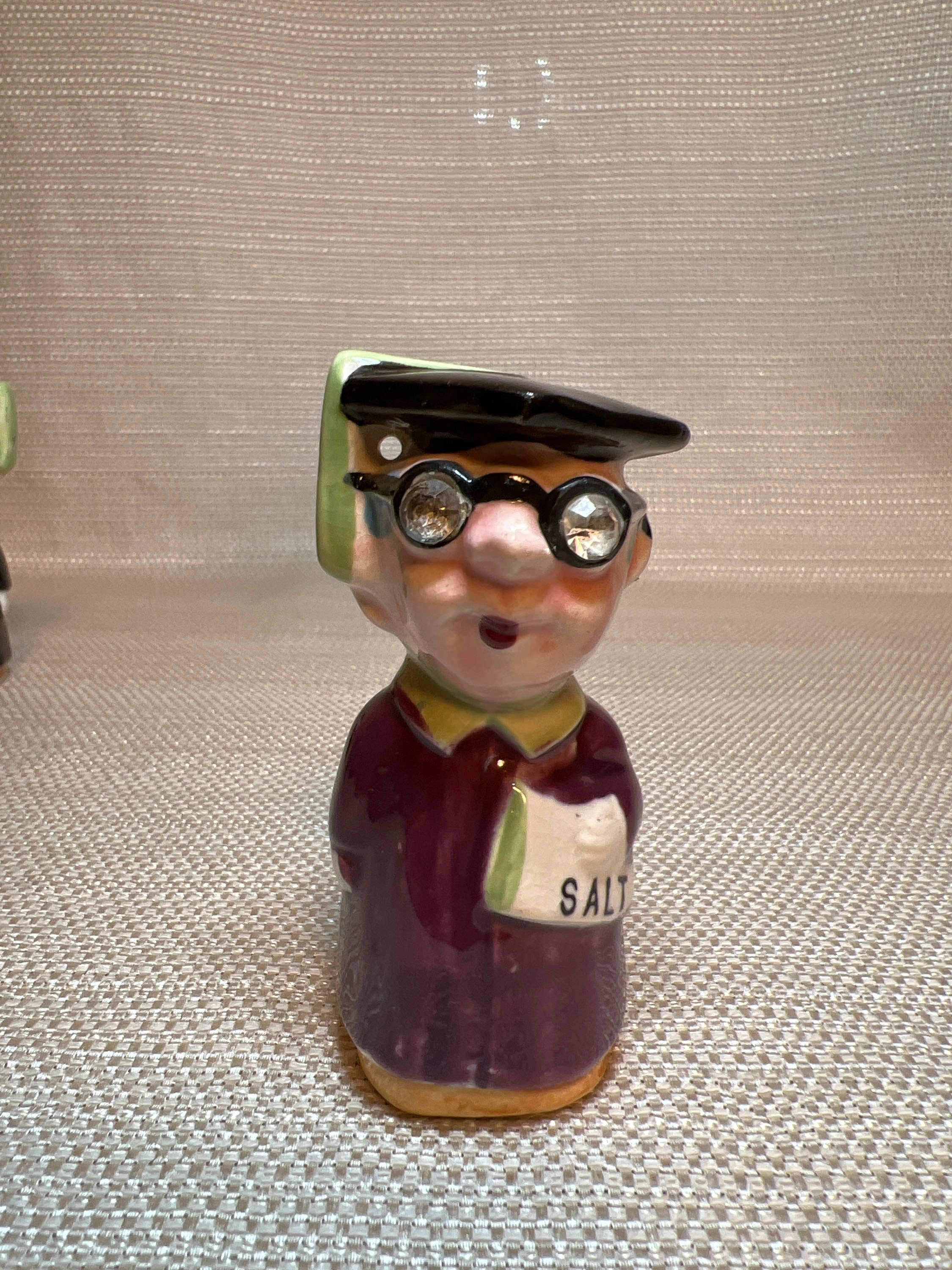 Vintage Norcrest Graduate/professor Salt and Pepper Shakers Etsy