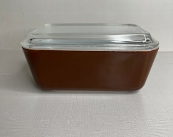 Vintage PYREX #233-R Brown Amber Glass 13x9x2 3Qt 3L Casserole/Baking Dish  Pan