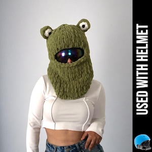 Knitted Helmet Balaclava, Unisex Balaclava Mask, Ski Helmet Mask, Ski Helmet Protector, Ski Helmet Hood