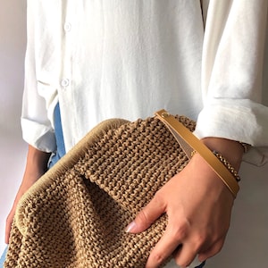 Sommer Stroh Gestrickte Raffia Tasche, Strand Raffia Clutch Tasche, Hochzeit Beutel Clutch Handtasche
