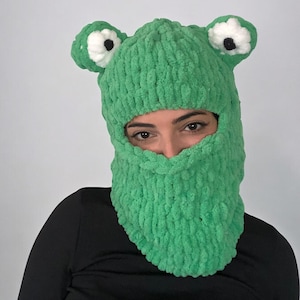 Knitted Balaclava Hat, Unisex Animal Balaclava, Balaclava With Ears, Winter Snow Mask, Ski Helmet Mask