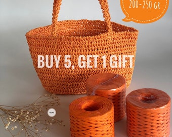 Premium Raffia, 30 Colors, Raffia Yarn, Paper Yarn, Washable, Clutch Bag Yarn, Raphia, Raffia Yarn for Crochet, Clutch Bag Yarn