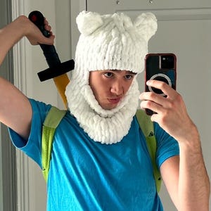 Knitted Ski Balaclava, Helmet Protector, Animal Mask, Festival Mask, Ski Helmet Protector, Crochet Balaclava, Ski Balaclava