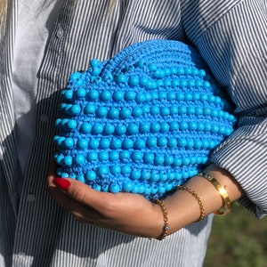 Bolso clutch con cuentas de rafia para mujer, bolso clutch de playa de paja, bolso clutch de rafia de boda con cerradura de metal oculta