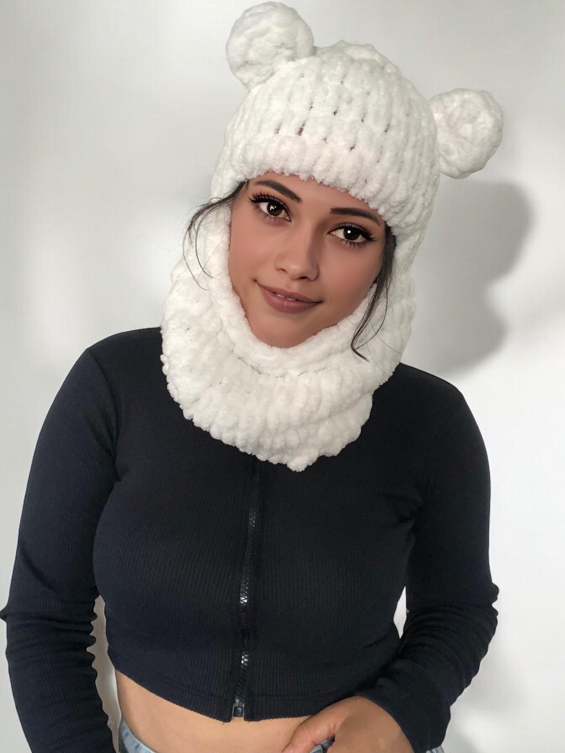 Knitted Ski Balaclava, Helmet Protector, Animal Mask, Festival