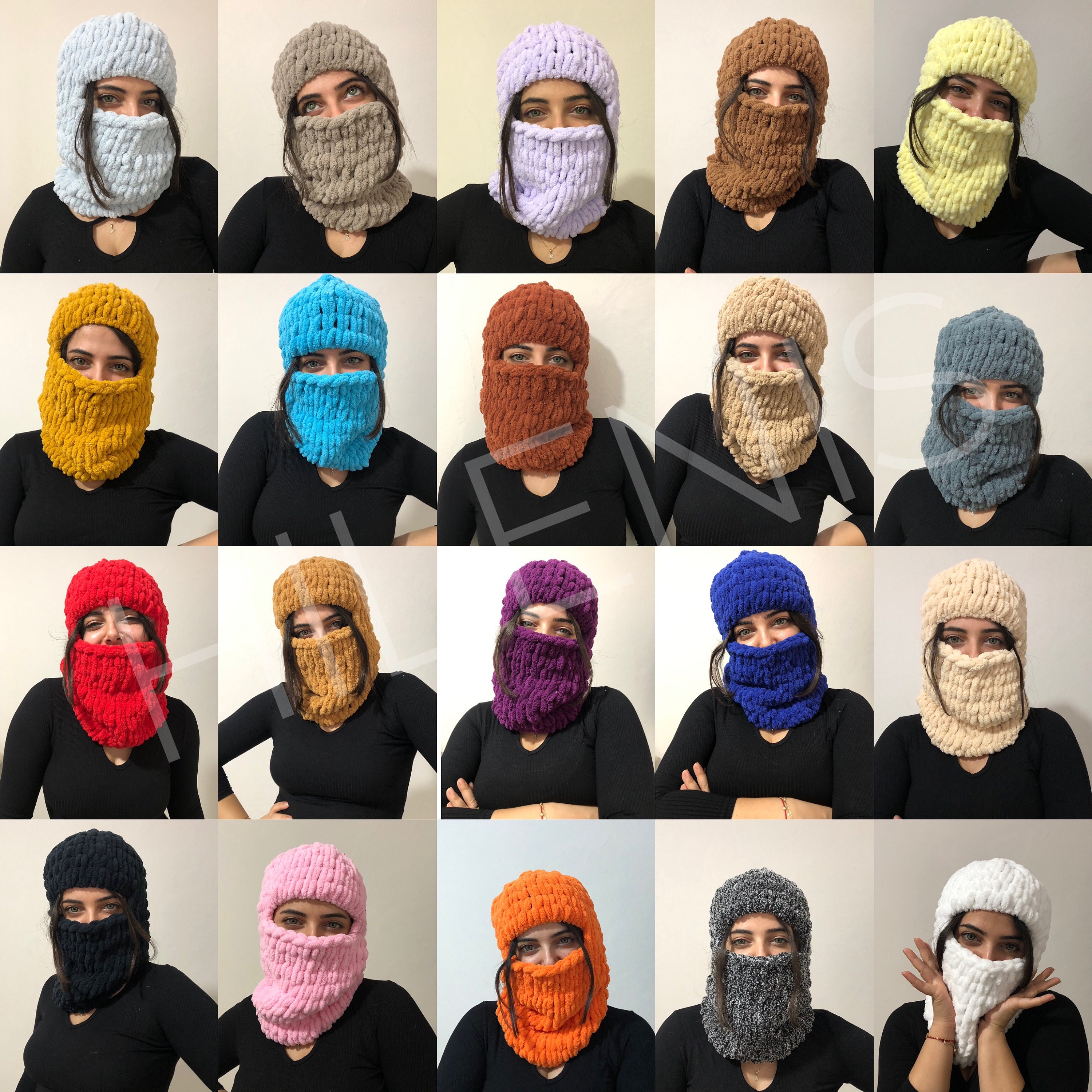 Hand Knit Wool Balaclava, Animal Balaclava, Helmet Protector, Ski