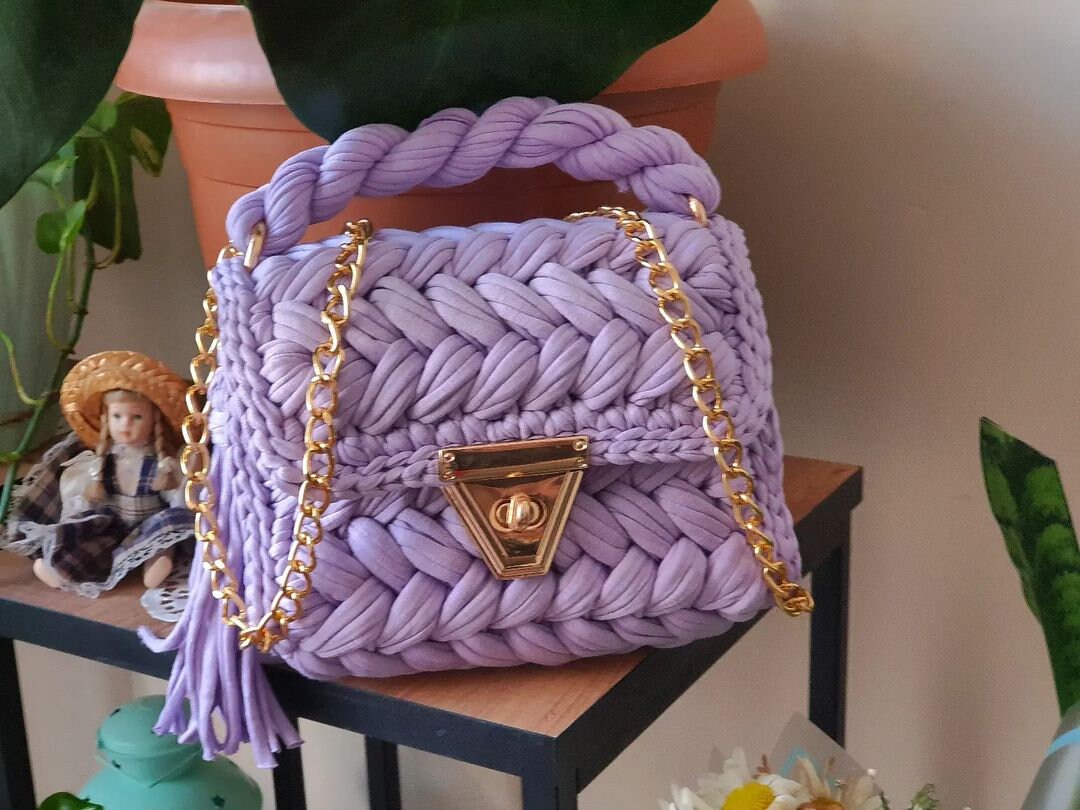 Lilac designer bag hotsell